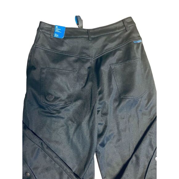 Adidas Club Adibreak Breakaway Snap Loose Fit Warmup Black Pants Women 10 NWT - Picture 4 of 16